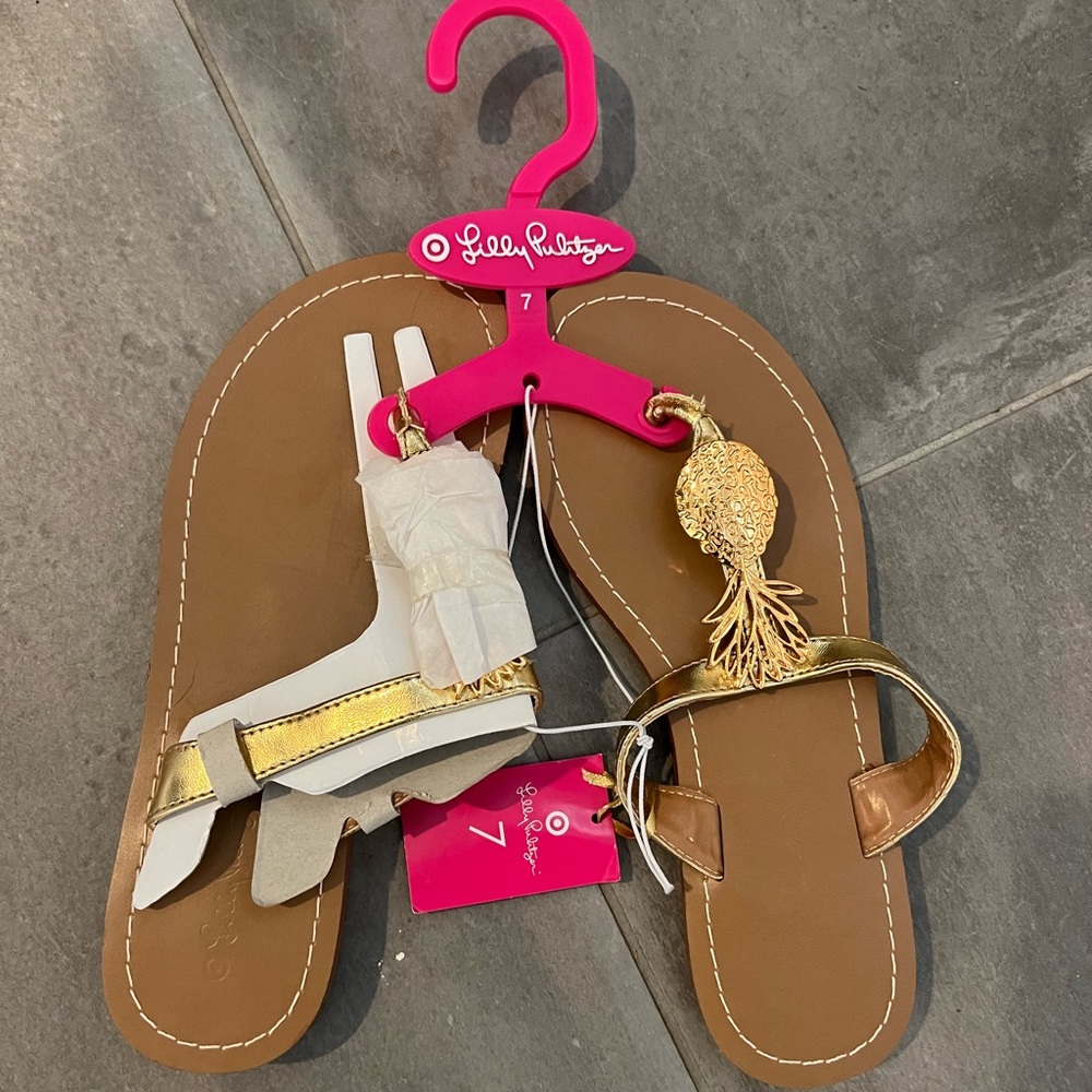 NWT Lilly Pulitzer for Target woman size 7 sandals